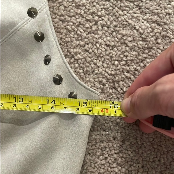 INC International Concepts White Studded Mini Dress - Picture 5 of 7